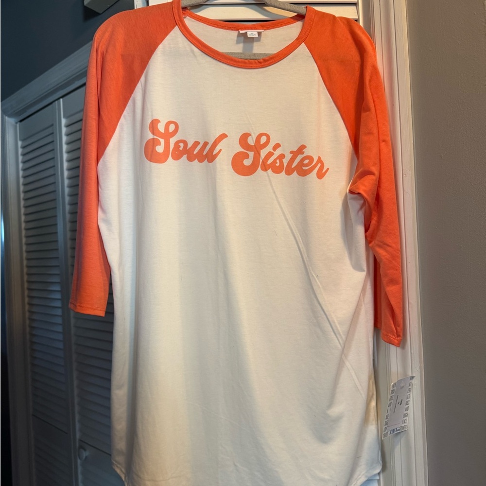 Brand new with tags Lularoe Orange and White Randy